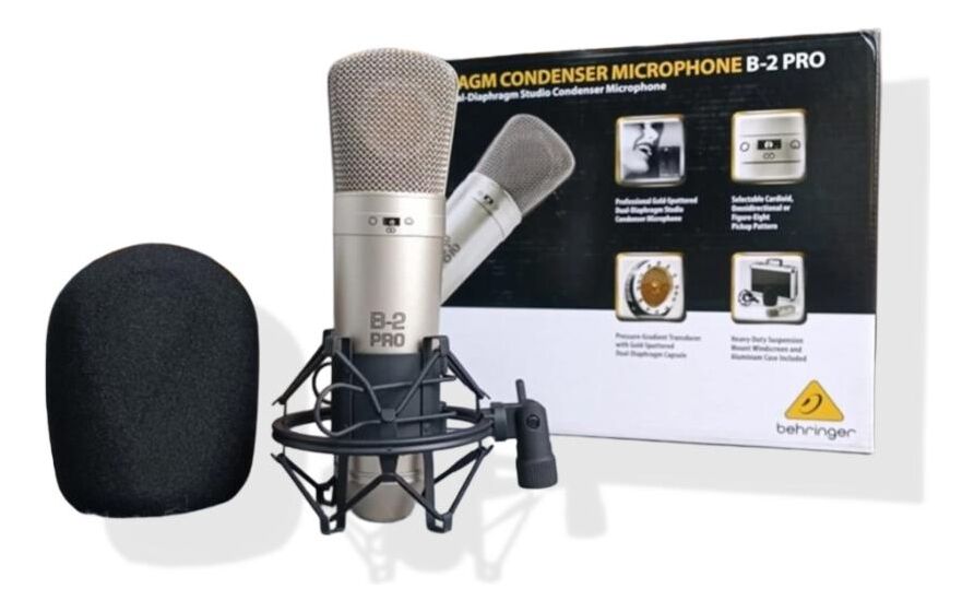 Micrófono Condensador Multipatrón Cardioide Behringer B2 Pro