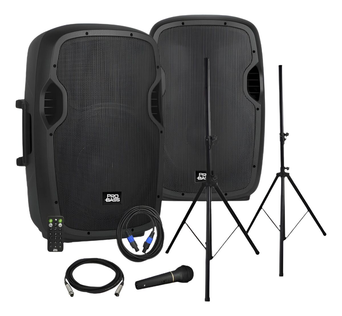 Kit Parlante Probass Powerstage 215 +atriles+micrófono